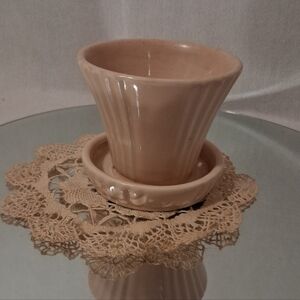 Abingdon USA Pottery Pink Ceramic Planter